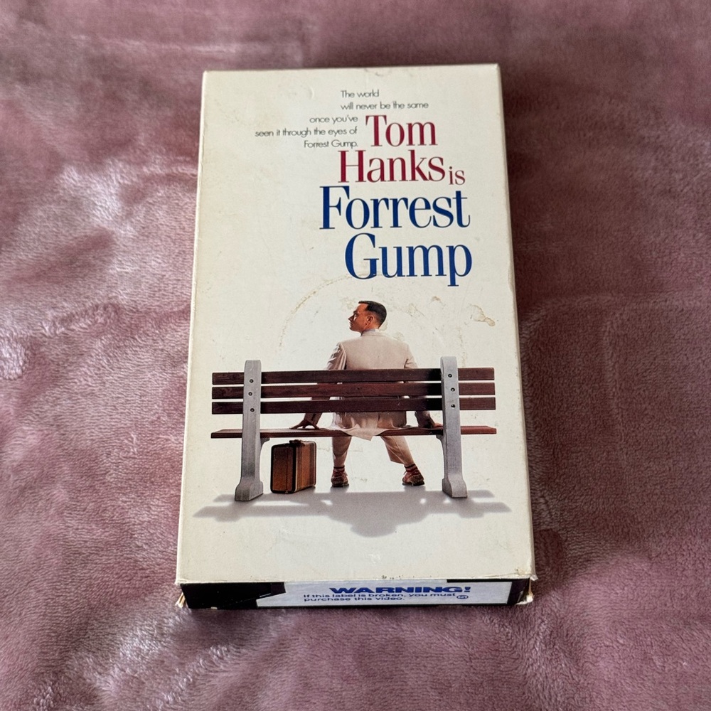 Tom Hanks Forrest Gump VHS Tape Blockbuster Collectible (1994)